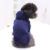 Autumn Winter Fashion Dog Hoodies With Pocket Small Dog Winter dark blue