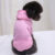 Autumn Winter Fashion Dog Hoodies With Pocket Small Dog Winter pink