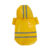 New Dog Raincoat Waterproof PU Reflective Strip Hooded yellow